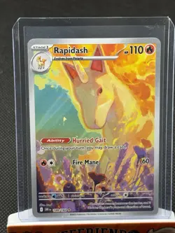 2025 POKEMON SV DESTINED RIVALS - DRI EN #189/182 RAPIDASH ILLUSTRATION RARE - Image 1