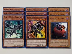 Yugioh Red Eyes Black Dragon Deck Summoned Metal Wyvern Five Soul - Free Pack - Image 3