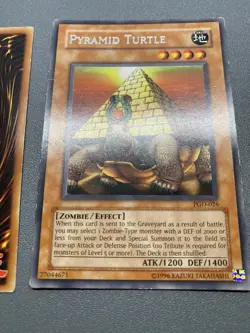 Yu-Gi-Oh! 2X Pyramid Turtle Rare Unlimited PGD-026 HP (DAMAGED) - Image 4
