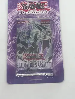 YuGiOh TCG Gladiator's Assault Blister Booster Pack - 1st Edition Factory Sealed - Image 3