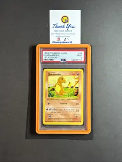 Pokemon PSA 9 MINT Charmander 1st Edition Shadowless Base Set 1999 Card 46/102 - Image 2