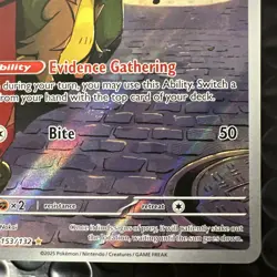 Gumshoos 153/132 Illustration Rare Pokemon TCG Mega Evolution English Card Mint - Image 5