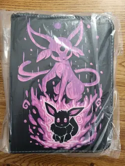 Pokemon TCG Eevee Espeon Zip Up 50 pages Holds 400 Card Binder New! - Image 2