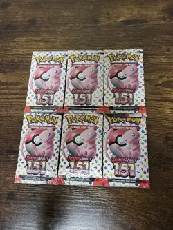 Pokemon Trading Card Game.--6 Booster Packs--- Scarlet and Violet #151--T13 - Image 2