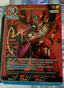 Ultraman card Ultraman Omega SP 02/05 BP04-014 Signature Signed - Image 1