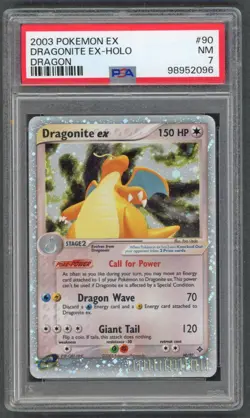Pokemon Cards - PSA 7 Dragonite Ex 90/97 - Ex Dragon Holo - NM - PSA7 - Image 1