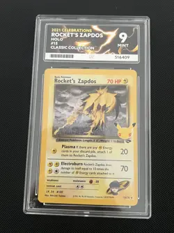 ACE 9 Rockets Zapdos 15/132 Holo Pokemon Card Celebrations Collection - Image 1