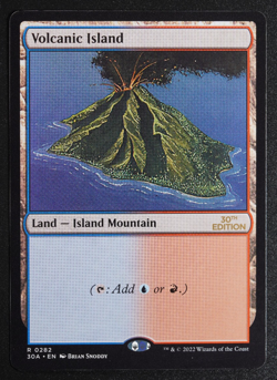Volcanic Island Magic Card Magic 30th Anniversary Edition MTG - Image 1