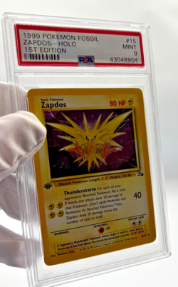 Pokemon Cards - PSA 9 1st Edition Zapdos 15/62 - Fossil Set - MINT - PSA9 - Image 3