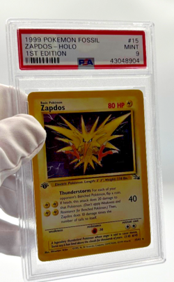 Pokemon Cards - PSA 9 1st Edition Zapdos 15/62 - Fossil Set - MINT - PSA9 - Image 4