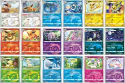 Pokemon Gem Pack 2 Eeveelutions Set of 18 Cards Energy Holo S-Chinese - NM/Mint - Image 1
