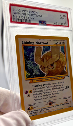 Pokemon Cards - PSA 9 Shining Noctowl 110/105 - Neo Destiny - MINT - PSA9 - Image 3