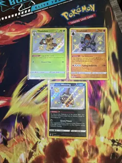 Coalossal, Weezing, & Thwackey Lot of 3) Holo Shining Fates Pokemon Cards LP 🔥 - Image 1