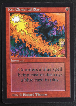 Red Elemental Blast Beta MTG Card Magic: the Gathering 1993 - Image 1