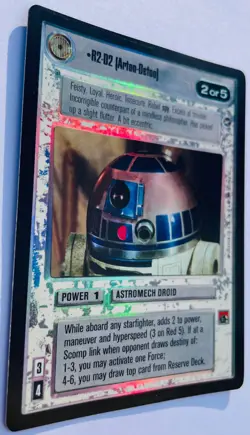 STAR WARS CCG - R2-D2 (Artoo-Detoo) Rare Foil Card - Reflections - Decipher 1999 - Image 2
