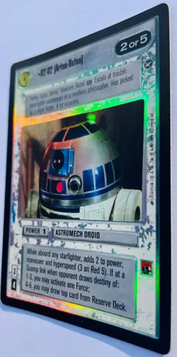 STAR WARS CCG - R2-D2 (Artoo-Detoo) Rare Foil Card - Reflections - Decipher 1999 - Image 3
