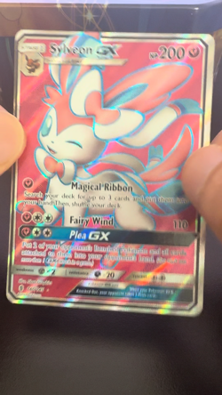 Sylveon GX #140 Guardians Rising Full Art holo Pokemon Card LP 5ban Graphics - Image 2