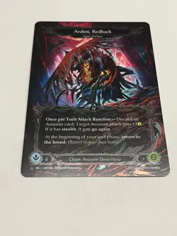 Flesh and Blood FAB Arakni, Redback (Marvel) NM 1st Edition Cold Foil The Hunted - Image 1
