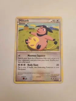 Pokemon TGC 2010 Heartgold&Soulsilver Miltank 47/123 Regular card in Near Mint - Image 1