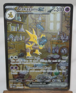 Pokemon Alakazam EX Trading Card 201/163 S&V Scarlett & Violet Holo - Image 1