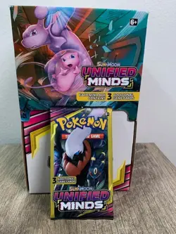Pokemon Sun & Moon Unified Minds | 3 Card Mini Booster Pack Factory Sealed - Image 1