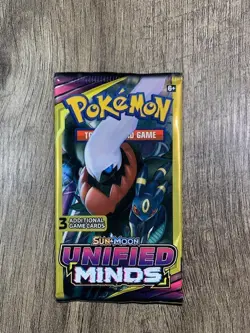 Pokemon Sun & Moon Unified Minds | 3 Card Mini Booster Pack Factory Sealed - Image 3