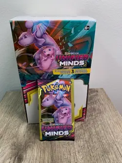 Pokemon Sun & Moon Unified Minds | 3 Card Mini Booster Pack Factory Sealed - Image 1