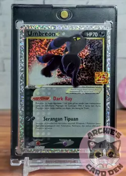 Pokemon Card Indonesia Umbreon 25th Anniversary Promo Holo Foil Indonesia NM - Image 1