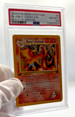 Pokemon Cards - PSA 8.5 1st Edition Blaine's Charizard 2/132 - Gym Challenge 9 - Image 4