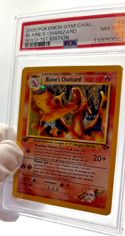 Pokemon Cards - PSA 8.5 1st Edition Blaine's Charizard 2/132 - Gym Challenge 9 - Image 5
