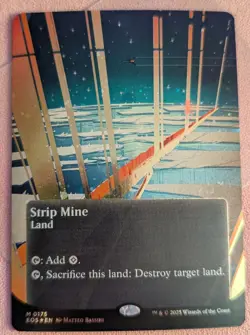 Strip Mine (0175) (Borderless) (Galaxy Foil) Edge of Eternities: Stellar Sights - Image 1