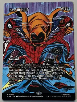 MTG Marvel Universe Saw in Half Instant MYTHIC REGULAR #0021 - Image 1