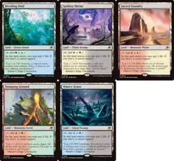 EDH 5 Shock Land mtg Edge of Eternities Watery Grave Sacred Foundry MORE - Image 1