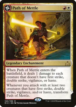 PATH OF METTLE mtg NM-M Rivals of Ixalan 1 Rare - Image 1