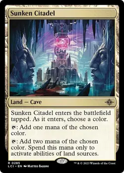 SUNKEN CITADEL mtg NM-M Lost Caverns of Ixalan 1 Rare - Image 1