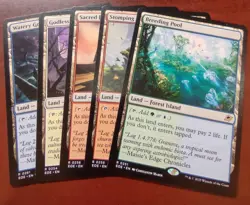 EDH 5 Shock Land mtg BEND Edge of Eternities Watery Grave Sacred Foundry - Image 1