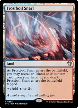 FROSTBOIL SNARL x4 mtg NM-M Commander Outlaws of Thunder Junction 4 Rare - Image 1
