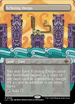 Borderless ECHOING DEEPS mtg NM-M Lost Caverns of Ixalan 1 Rare - Image 1