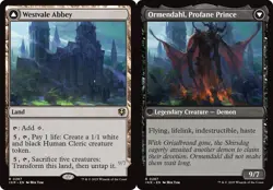 WESTVALE ABBEY // ORMENDAHL, PROFANE PRINCE mtg NM-M Innistrad Remastered 1 Rare - Image 1