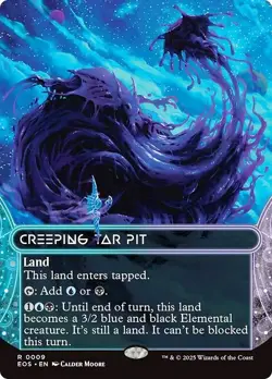 CREEPING TAR PIT mtg NM-M Edge of Eternities: Stellar Sights 1 Rare - Image 1