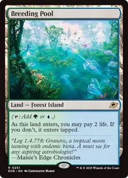 BREEDING POOL mtg NM-M Edge of Eternities 1 Rare - Image 1