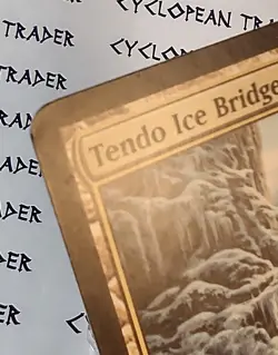 TENDO ICE BRIDGE mtg Very Light Play Betrayers of Kamigawa 1 Rare - Image 3