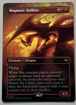 MTG Tarkir: Dragonstorm Magmatic Hellkite Creature - Dragon RARE FOIL #0380 - Image 1