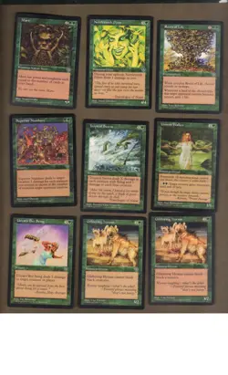 MTG: Mirage: 17 NM green lot. MARO, ROOTS OF LIFE, UNSEEN WALKER +14 See Scans - Image 2