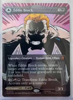 Magic: The Gathering Eddie Brock (0233) (Borderless) Marvel's Spider-Man Foil - Image 1