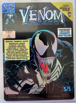 Magic: The Gathering Eddie Brock (0233) (Borderless) Marvel's Spider-Man Foil - Image 2