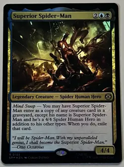MTG Marvel’s Spider-Man Superior Spider-Man Legendary Creature RARE FOIL #0155 - Image 1