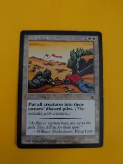 Wrathy of God. Portal Old Vintage Sorcery MTG Card. - Image 1