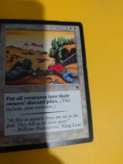 Wrathy of God. Portal Old Vintage Sorcery MTG Card. - Image 4