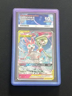 Pokemon Gardevoir & Sylveon GX Tag Team 130/214 Unbroken Bonds ACE 10 perfect 10 - Image 1